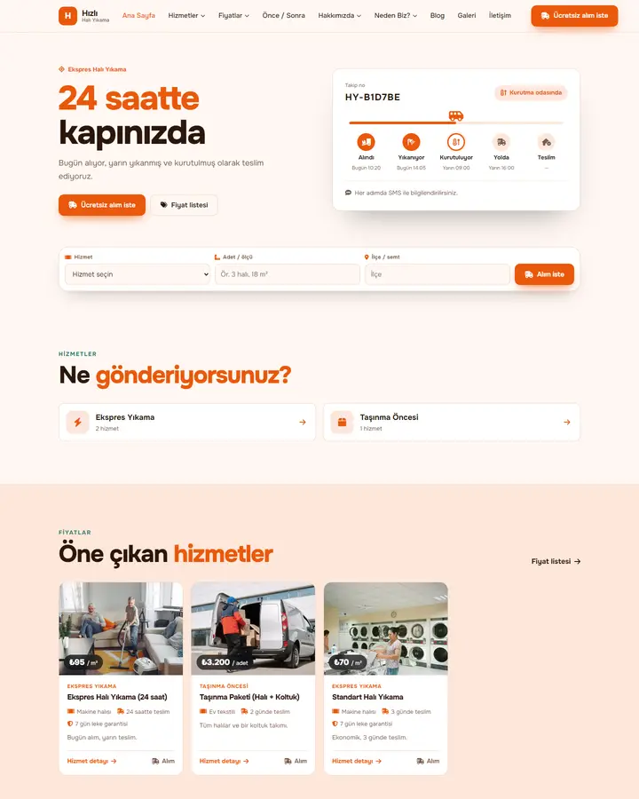 Tema 06 – Teslimat Takibi tasarım önizlemesi