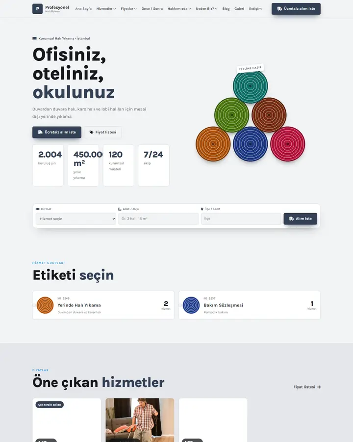 Tema 14 – Halı Rulosu tasarım önizlemesi