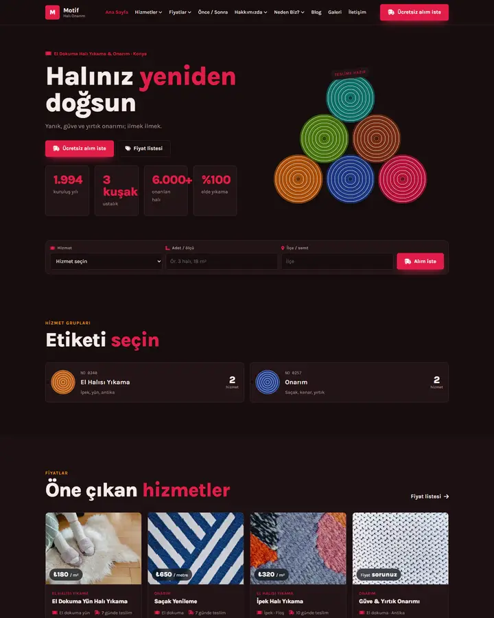 Tema 24 – Halı Rulosu tasarım önizlemesi